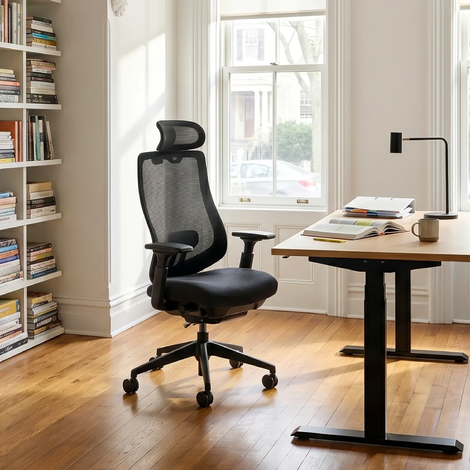 COLAMY ATLAS-01 Executive Mesh Ergonomic Office Chair in a home office