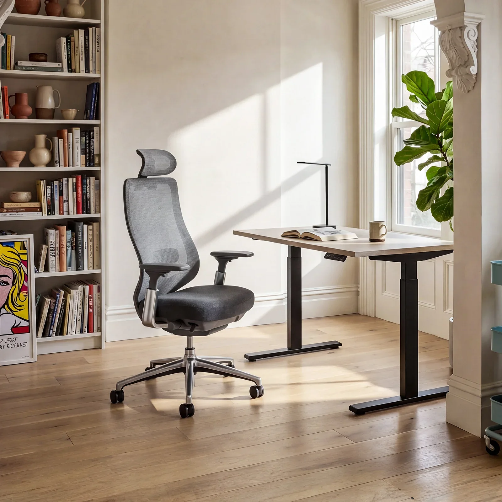 COLAMY ATLAS Ergonomic High Back Mesh Office Chair in a home office
