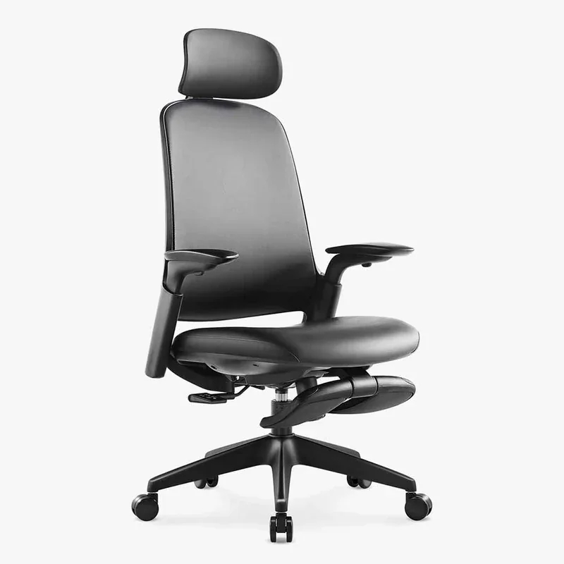 Sunaofe Boss Pro Leather Office Chair in black