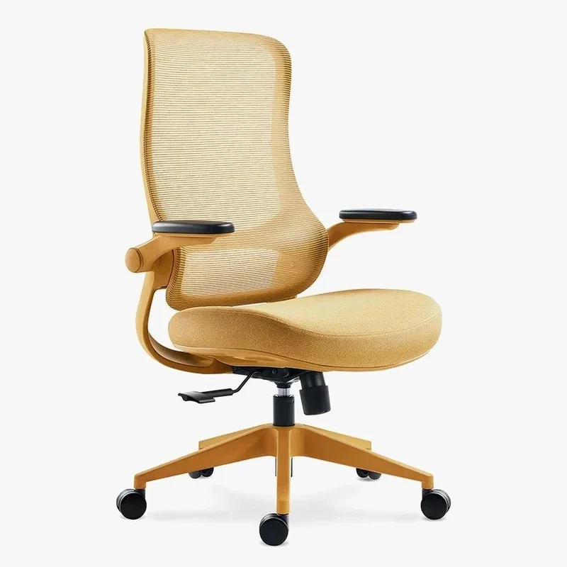 Sunaofe Resistance Color Ergonomic Office Chair in yellow